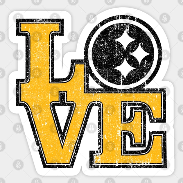 Love Pittsburgh Sticker by huckblade